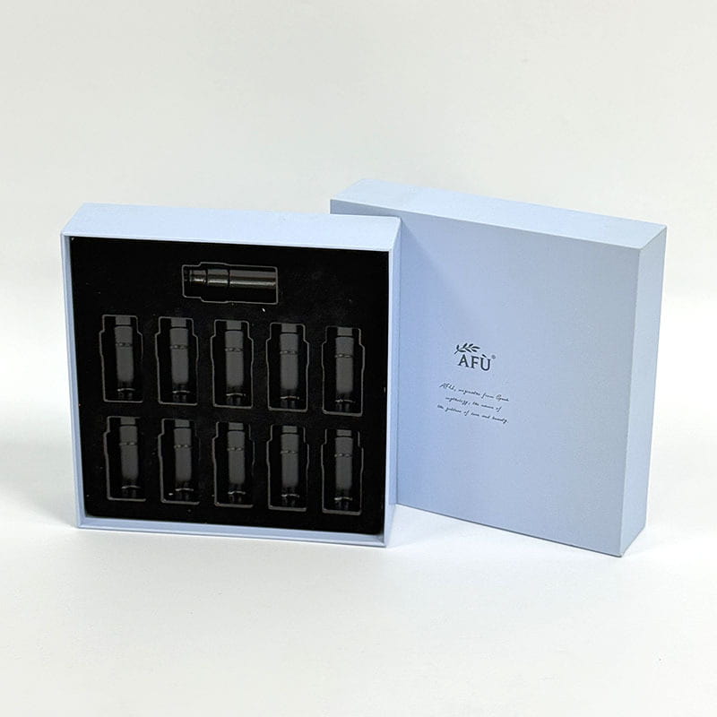 Perfume skincare set packaging mini vial sample box