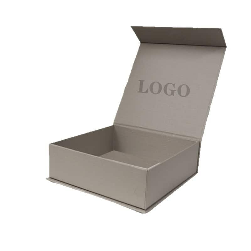 Luxury Grey Cardboard Folding Book Box Custom Wholesale