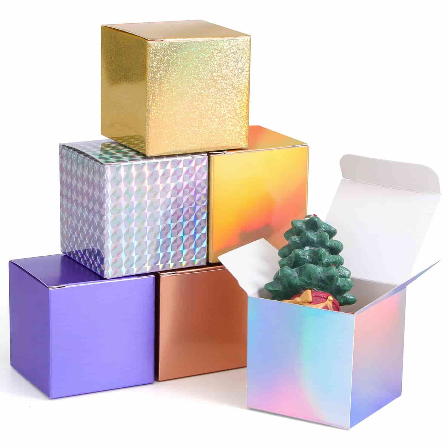 Custom multi color double insert box foldable packaging