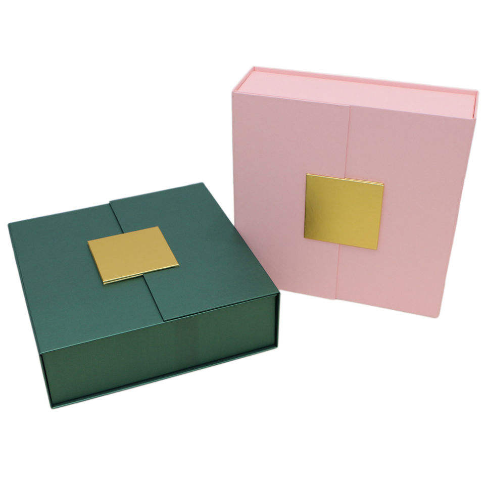 Collapsible holiday gift universal folding double door gift box