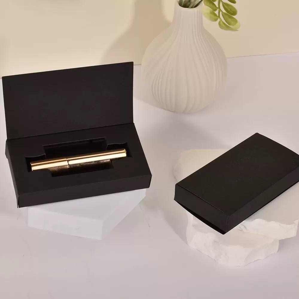 Hot selling perfume mouth infrared packaging black carton