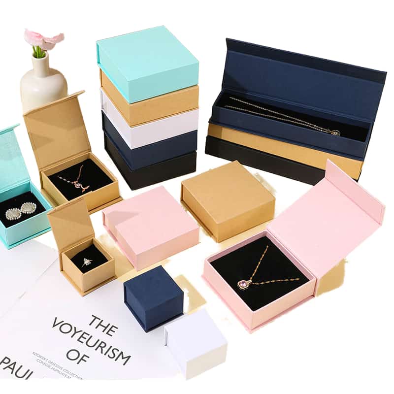 Customized jewelry box sets of different shapes and colors