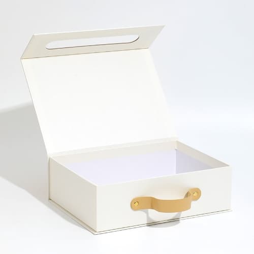 Stylish Handheld Paper Box - Elegant Portable Packaging with Color Options