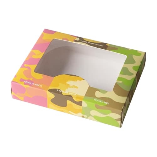 Vibrant Windowed Color Box for Diverse Products