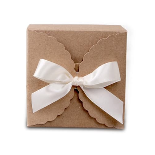 Customizable Paper Gift Boxes with Bow Multi-Color