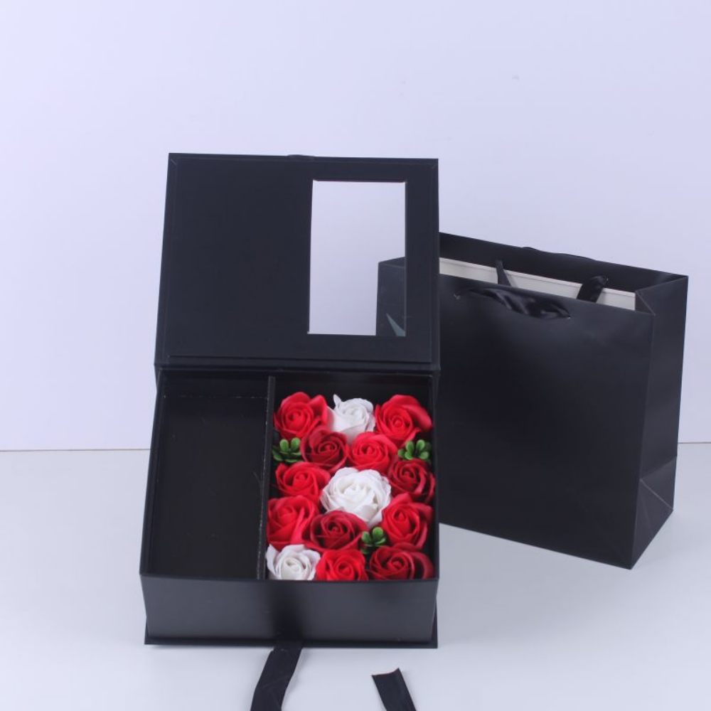  Premium Custom Window Ribbon Box & Bag Set