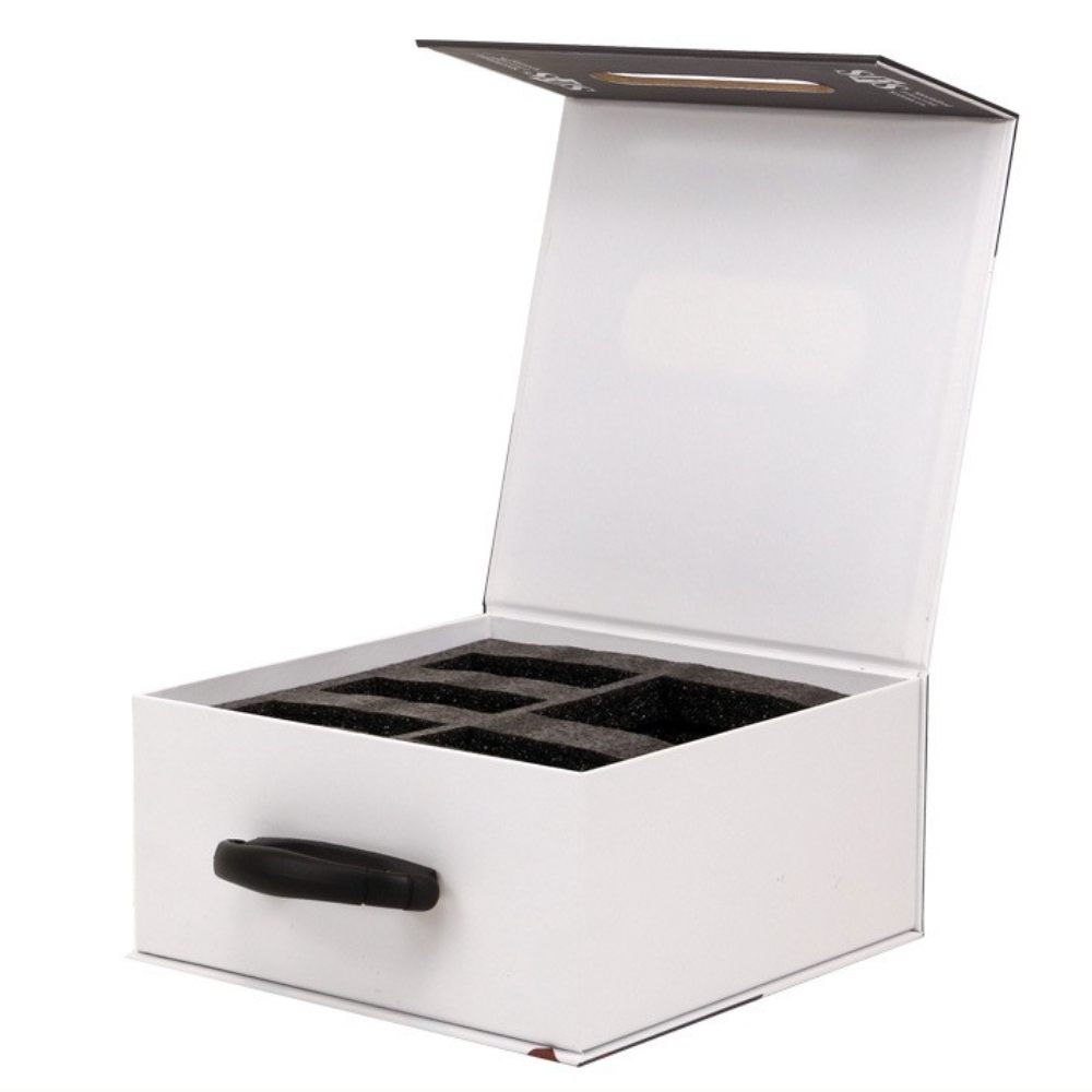 Customizable Portable Paper Box with Handle Versatile Carrier Packaging