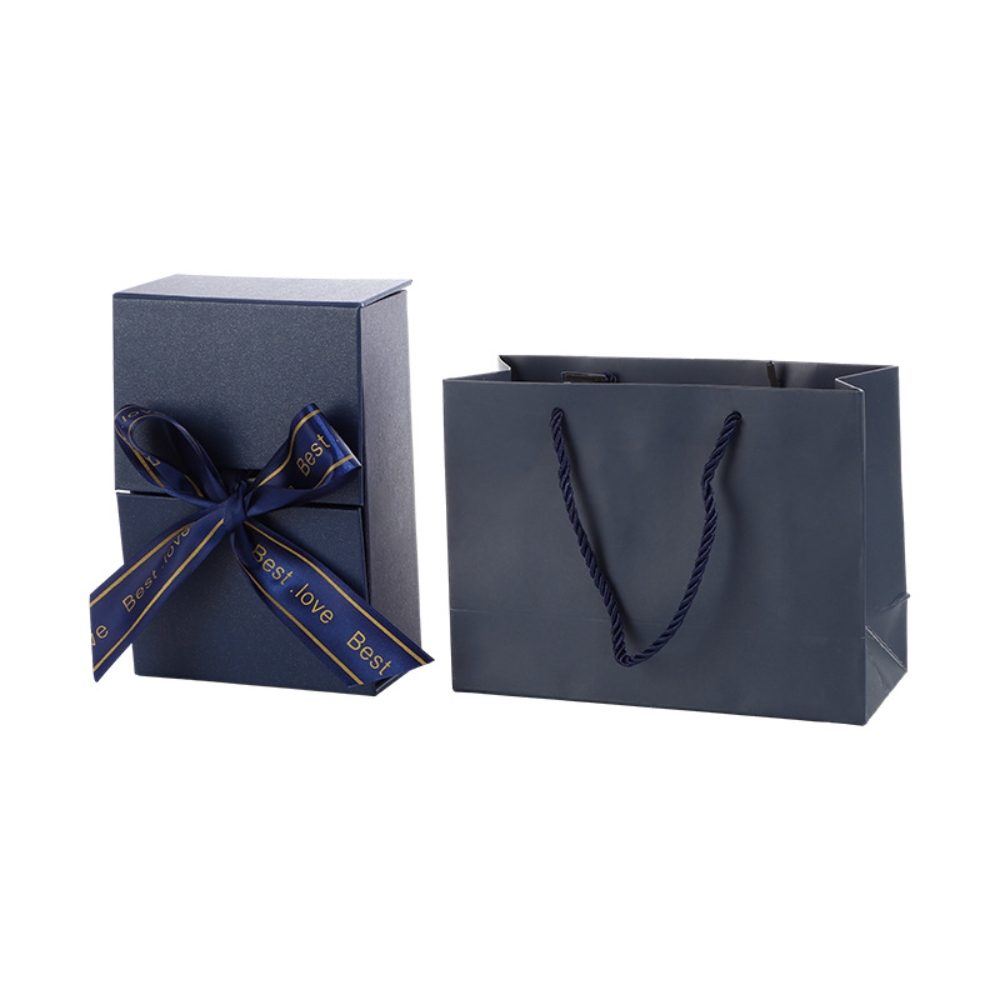 Customizable Gift Box & Bag Set Luxurious Packaging with Bow