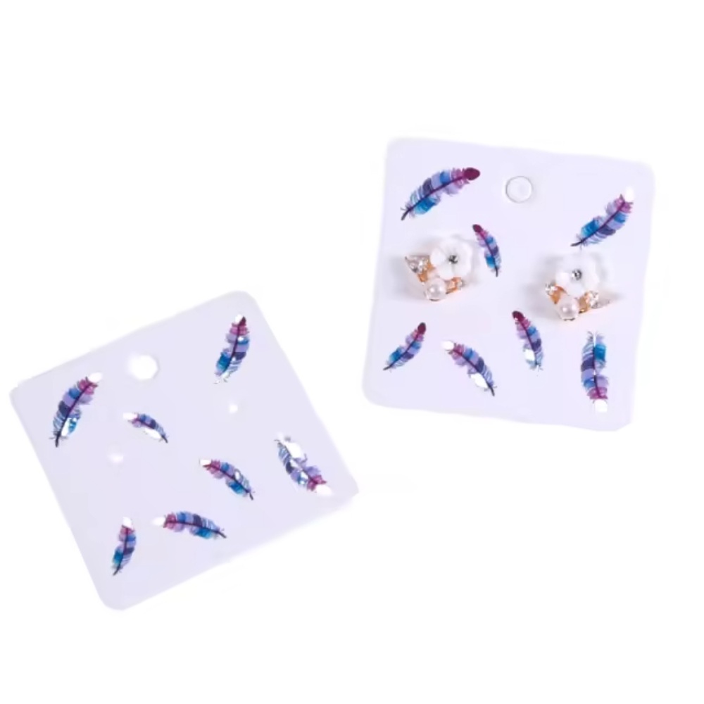 Designer Cardboard Earring Card Custom Logo Jewelry Earring Packaging Display Paper Card Holder