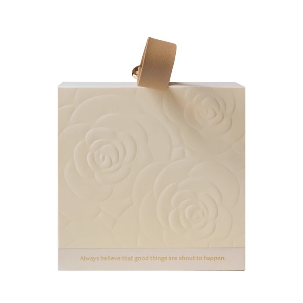 Custom Logo Rose Embossed Portable Gift Boxes for Small Business Elegant Mailer Cardboard Packaging