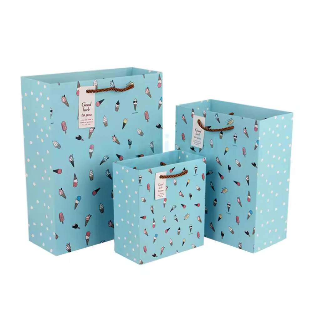 Customized Print Luxury Gift Paper Shopping Bag Packaging Wholesale Handle Paper Bags with Own Logo for Clothing Small Business
