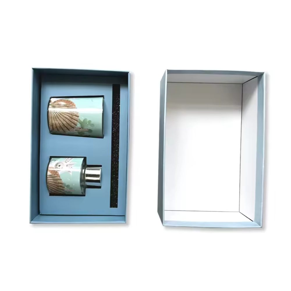 Wholesale Custom Logo Premium Luxury Gift Lid and Base Rigid Boxe Scented Candles Jewelry Packaging Box Customized Ribbon Art