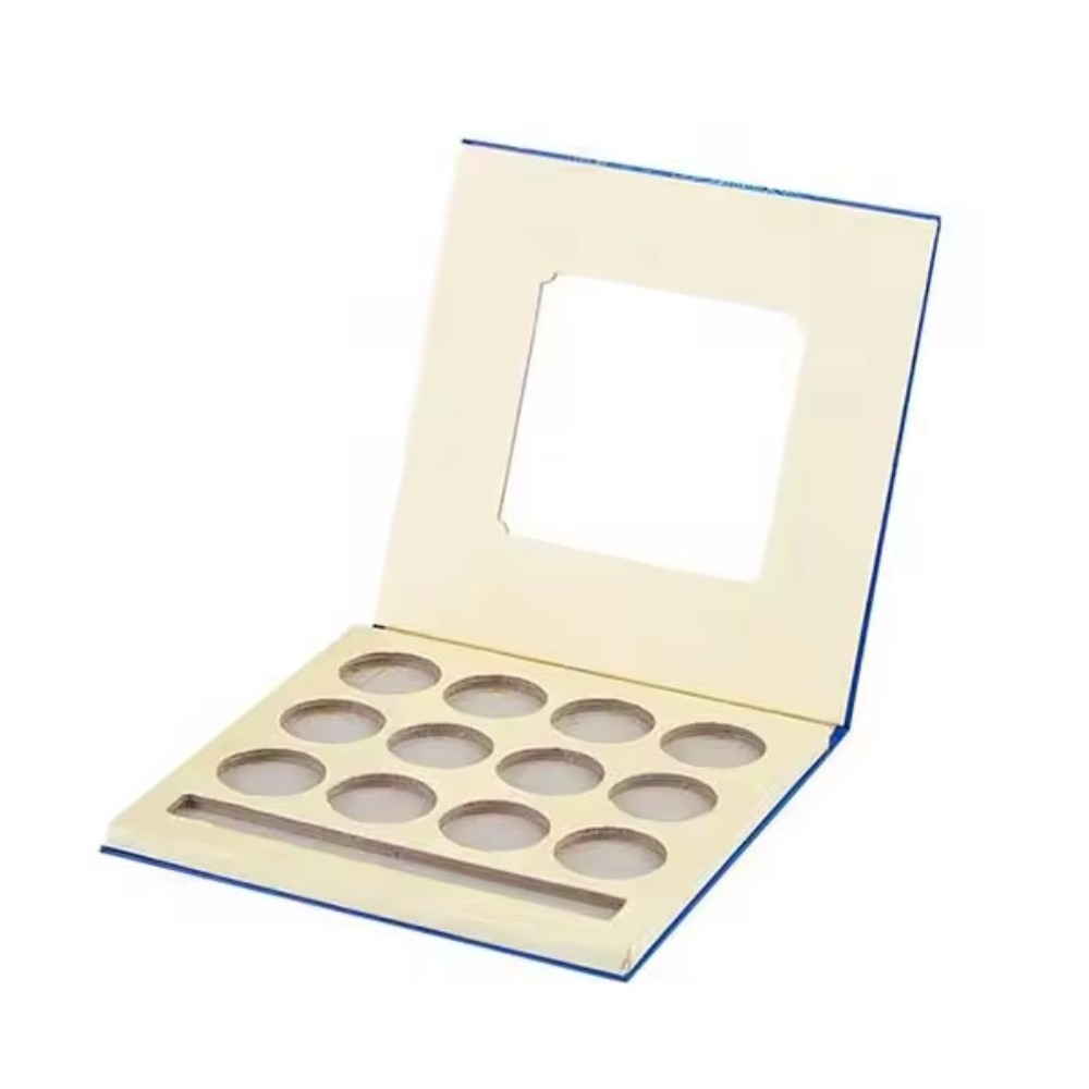 Custom Design Wholesale Luxury Empty Cardboard Makeup Container Eyeshadow Palette Packaging Box