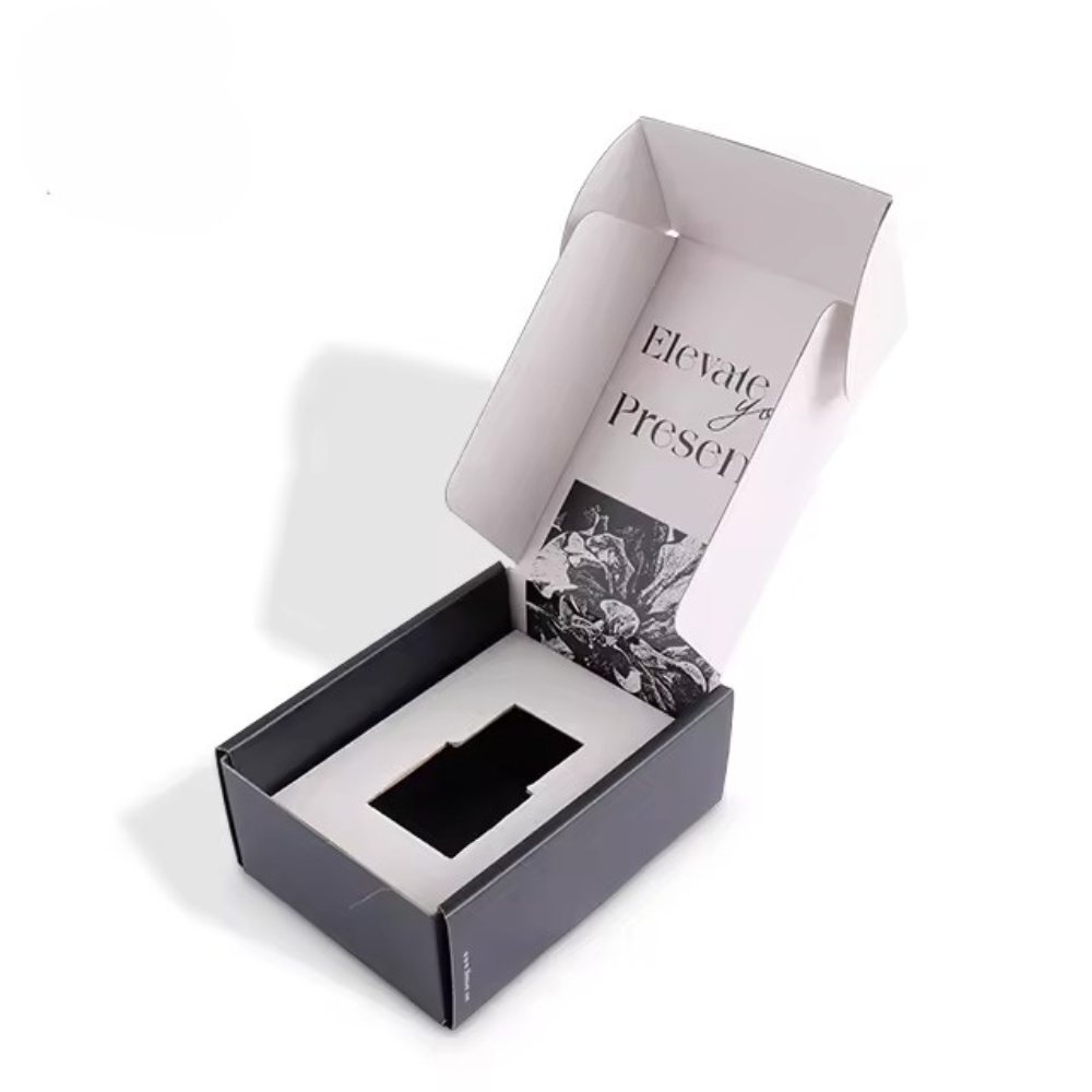 New Design Custom Design Corrugated Paper Box with Insert for Cosmetic Bottle Gift Perfume Packing