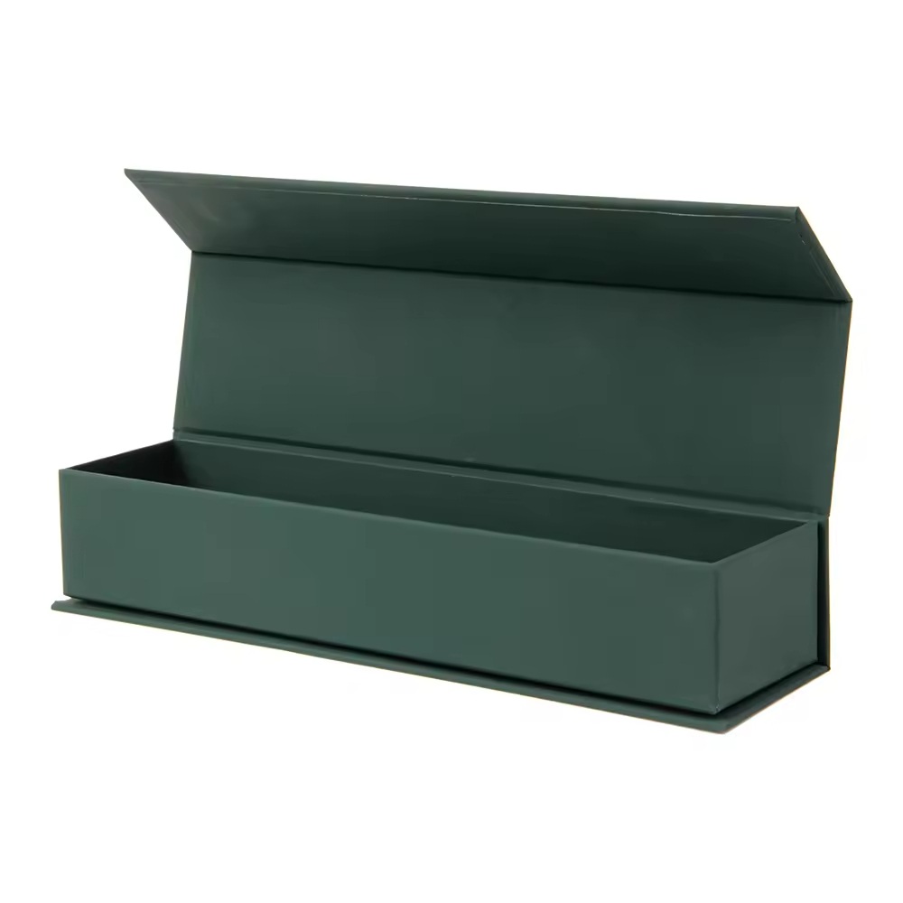 Wholesale Luxury Magnetic Candle Box Custom Creative Rectangle Green Magnetic Candle Gift Boxes with Foam Insert