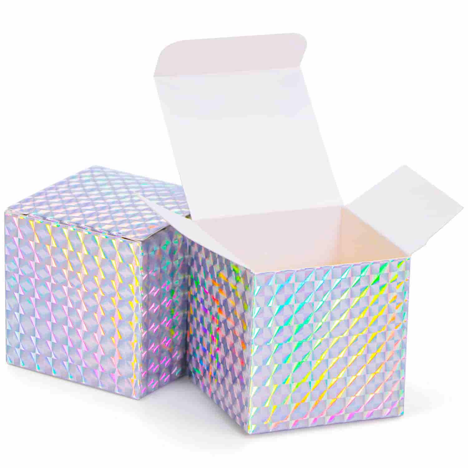Custom laser model rainbow color double insertion box foldable packaging.jpg