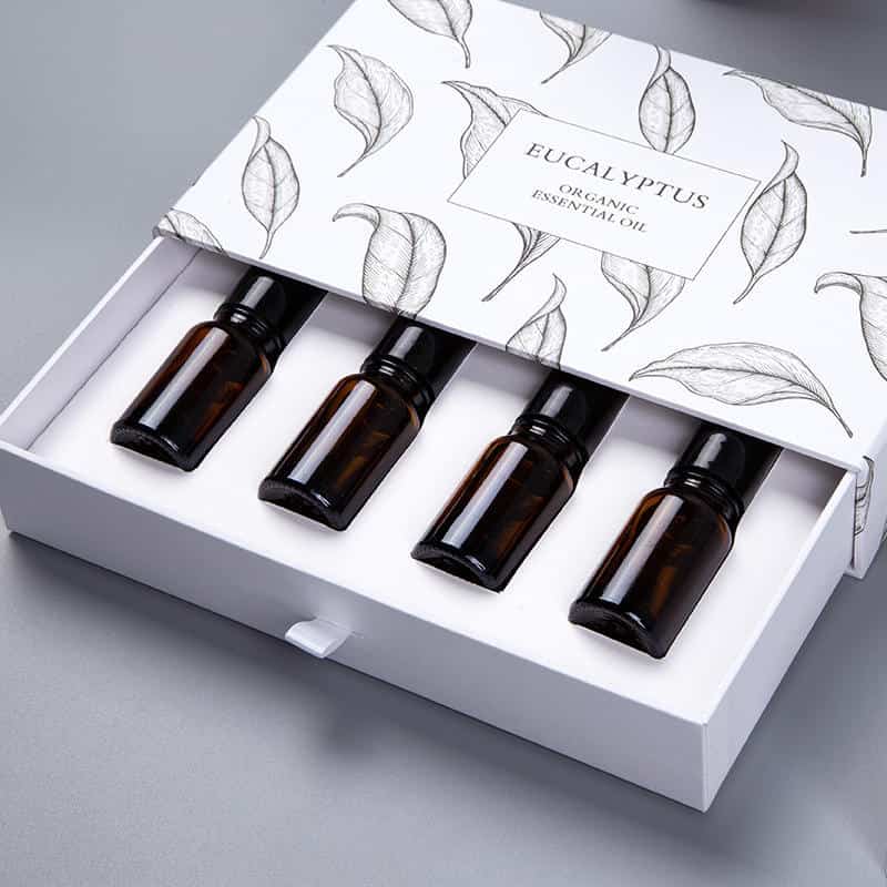 Custom made four plaid perfume skincare gift boxes.jpg
